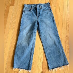 JCrew wide leg crop jeans